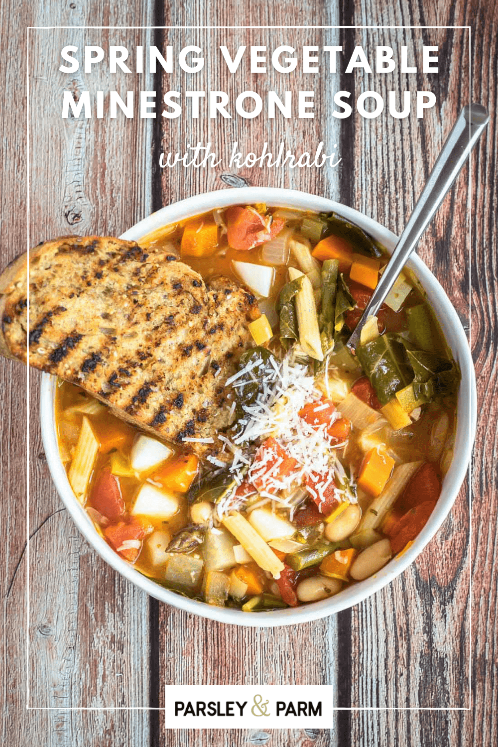 Spring Minestra Spring Vegetable Minestrone - Parsley & Parm