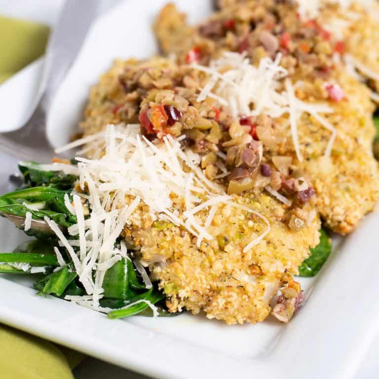 Almond and Asiago Crusted Rockfish Parsley & Parm