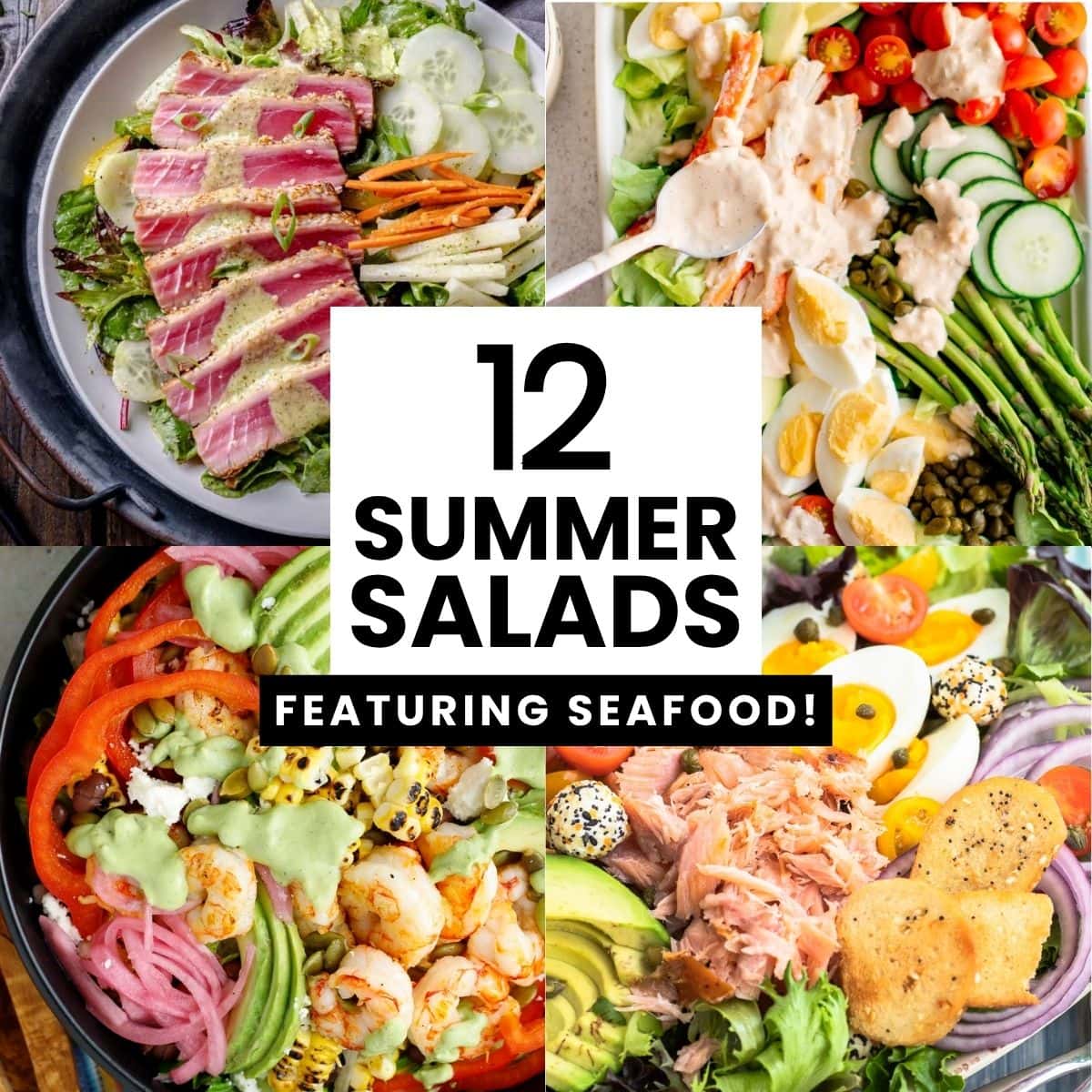 12 summer salad recipes featuring seafood