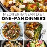 pinterest pin for one pan mediterranean diet dinner recipes
