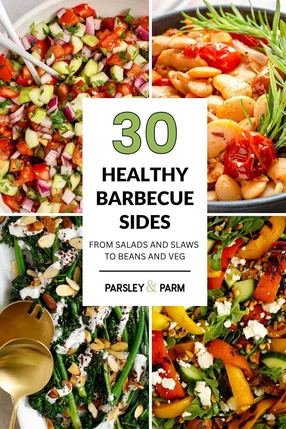 Pinterest pin for healthy bbq side dishes
