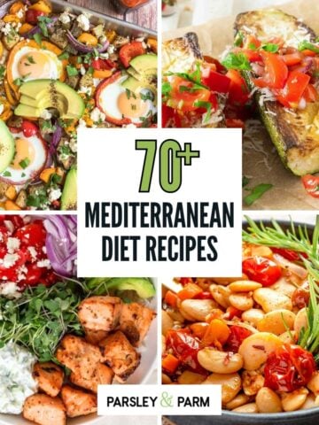 feature image for Mediterranean diet recipes roundup